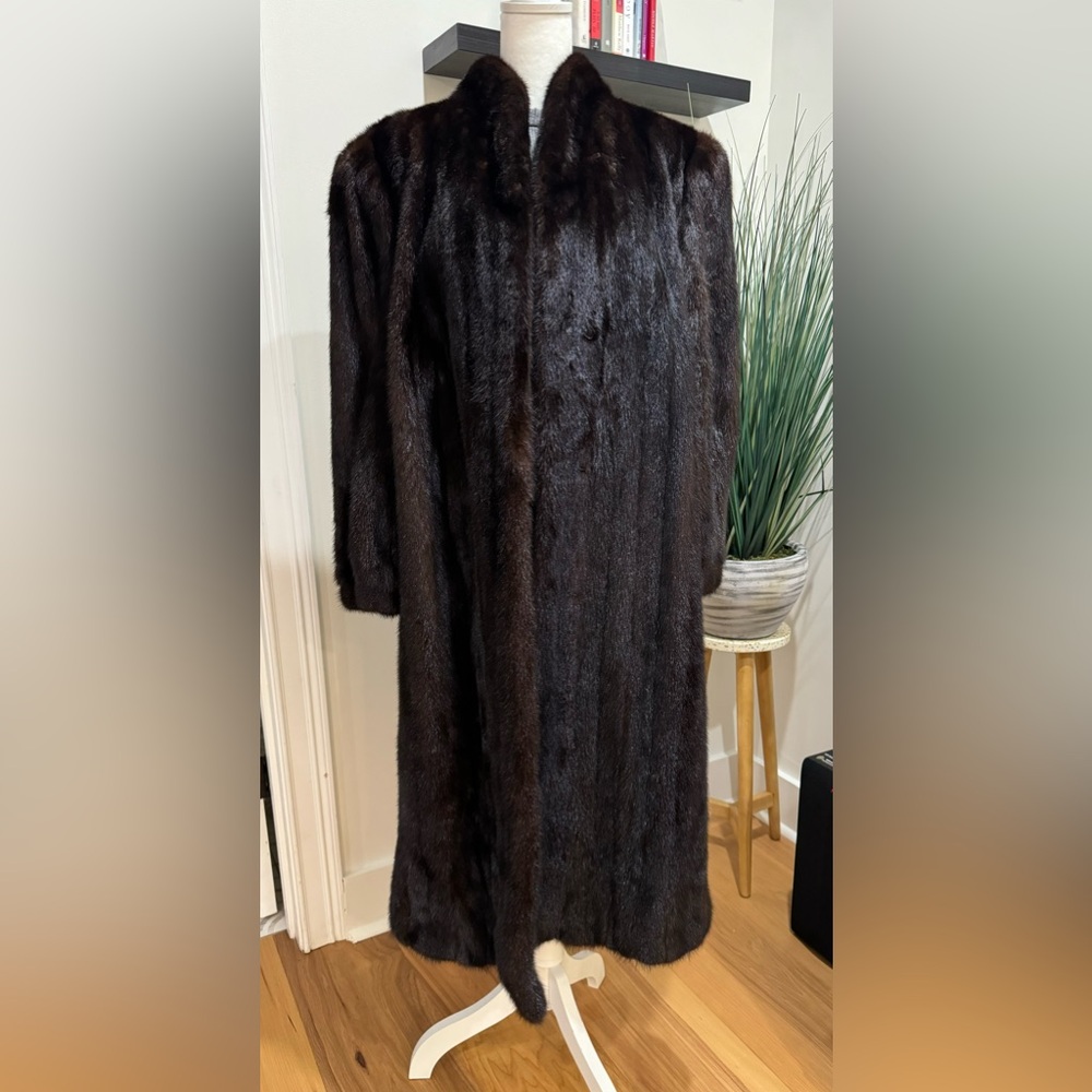 Long mink coat